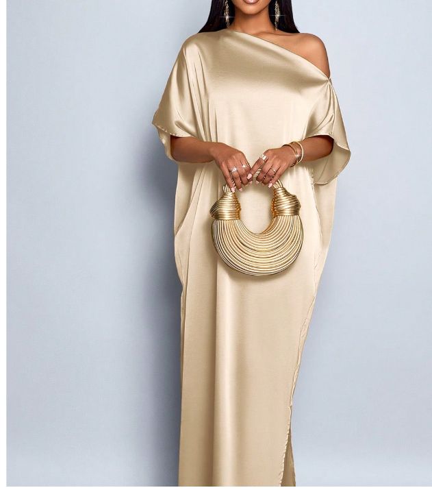 robe satinée